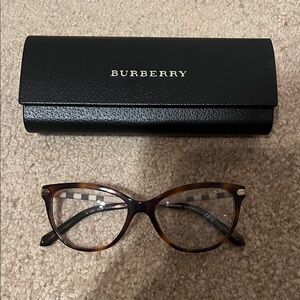 Burberry Women's Glasses in Tortoise and Black